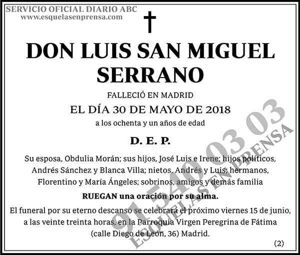 Luis San Miguel Serrano